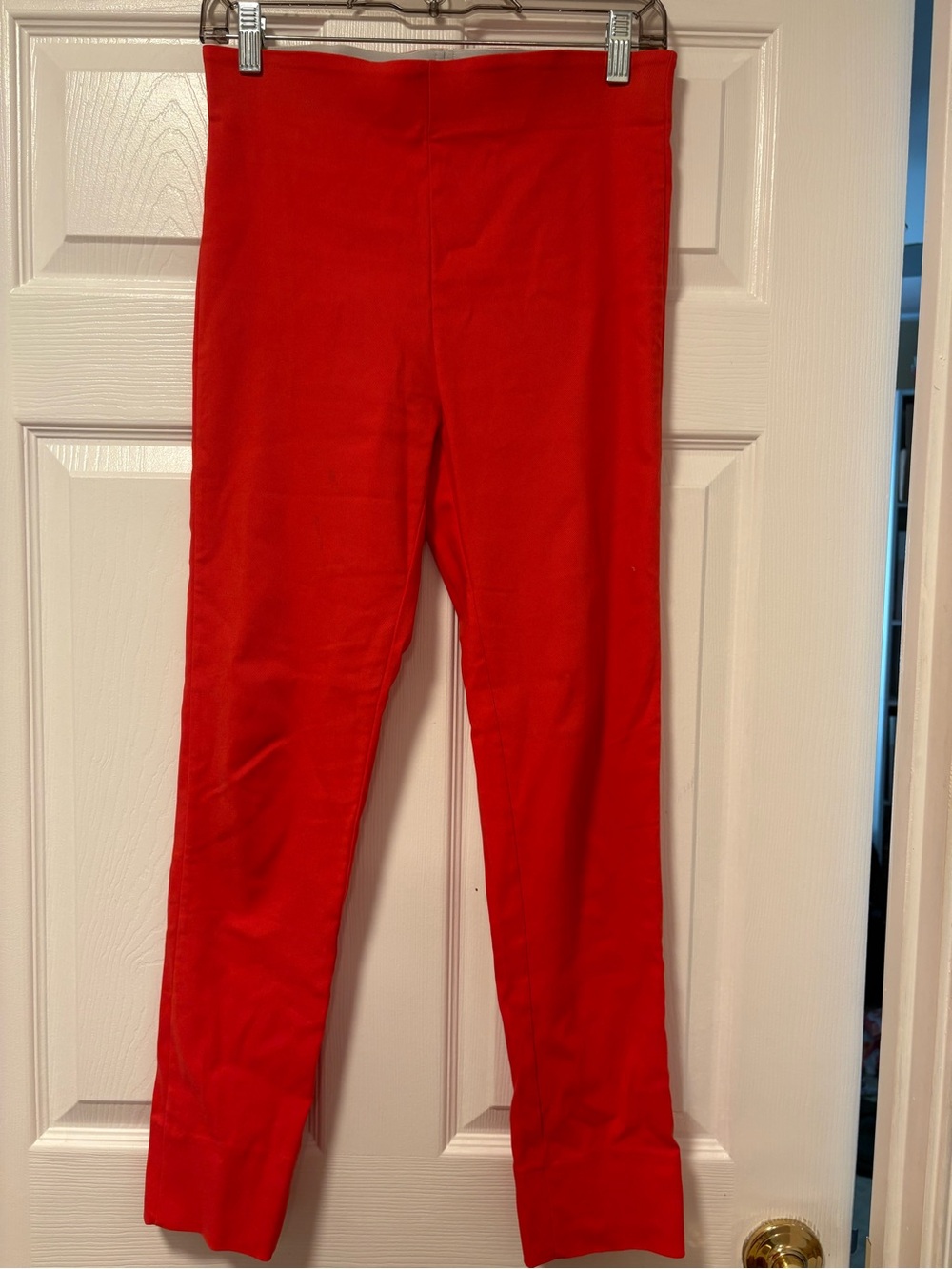 Jean Pierre Klifa Red Cropped Ponte Pants